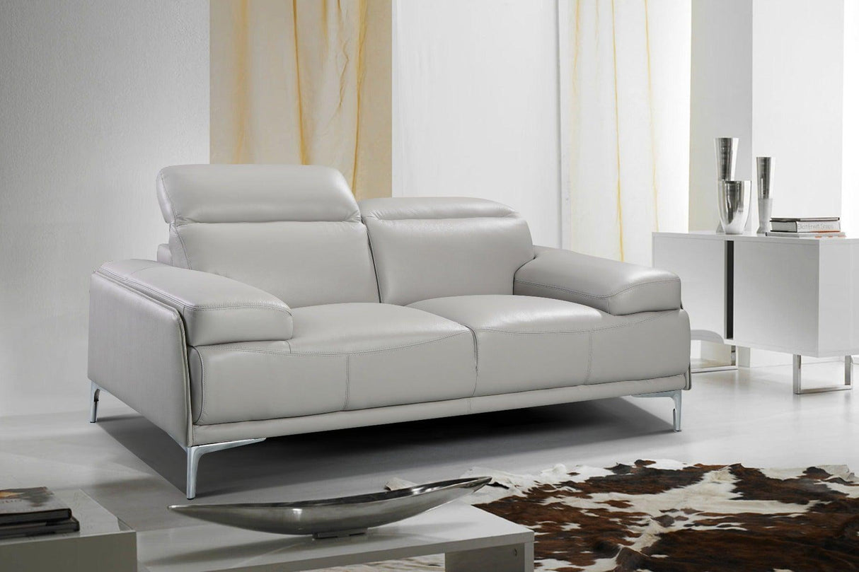 J&M Furniture - Nicolo 2 Piece Sofa Set In Light Grey - 18983-2Set