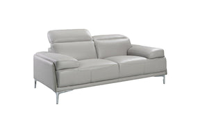 Nicolo Love Seat In Light Grey - 18983-L | J&M