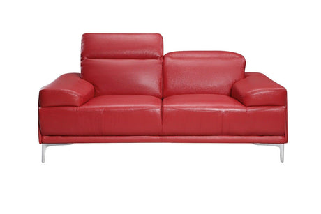 Nicolo 2 Piece Sofa Set In Red - 18981-2Set | J&M