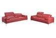 Nicolo 2 Piece Sofa Set In Red - 18981-2Set | J&M