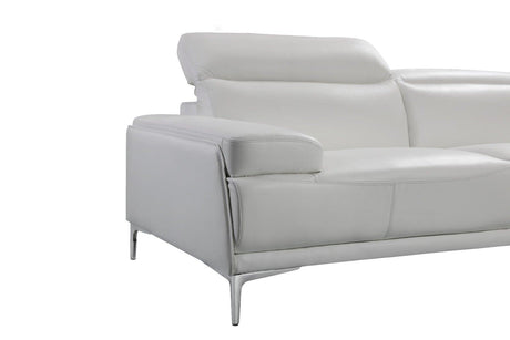 J&M Furniture - Nicolo 2 Piece Sofa Set in White - 18984-2SET