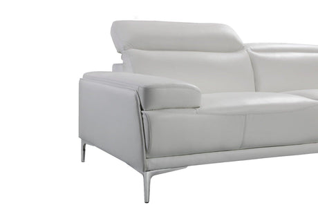 Nicolo Love Seat In White - 18984-L | J&M
