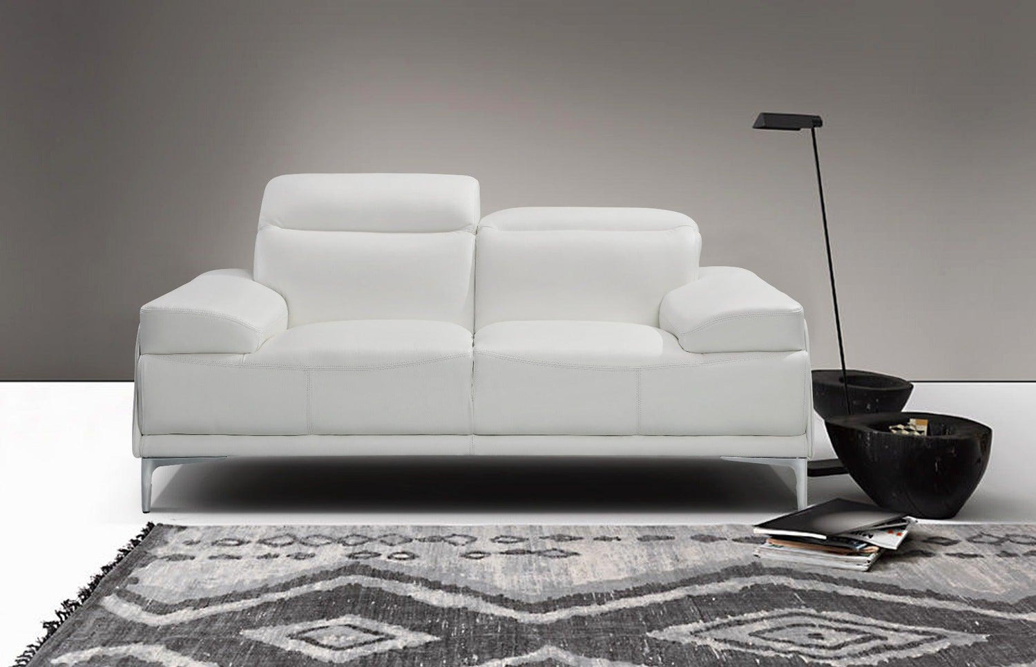 J&M Furniture - Nicolo 2 Piece Sofa Set In White - 18984-2Set