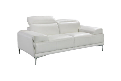 Nicolo 2 Piece Sofa Set In White - 18984-2Set | J&M