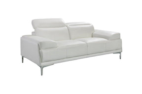 Nicolo Love Seat In White - 18984-L | J&M