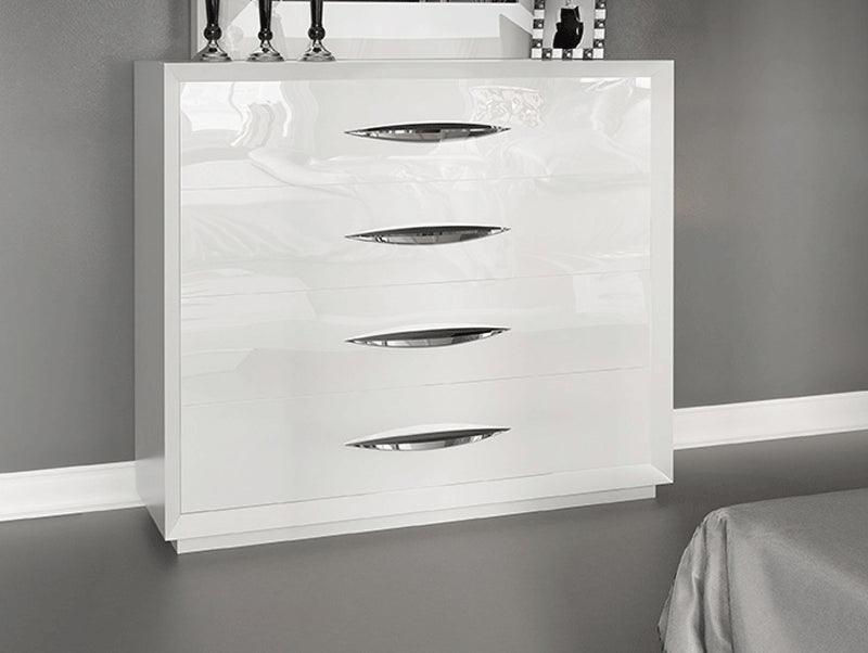 Esf Furniture - Carmen Single Dresser In White - Carmensdresserwhite