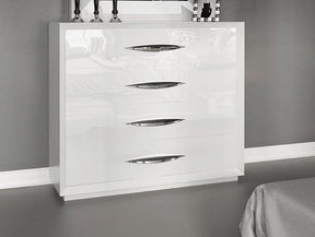 Carmen Single Dresser in White High Gloss – Modern Bedroom Storage by ESF Furniture
