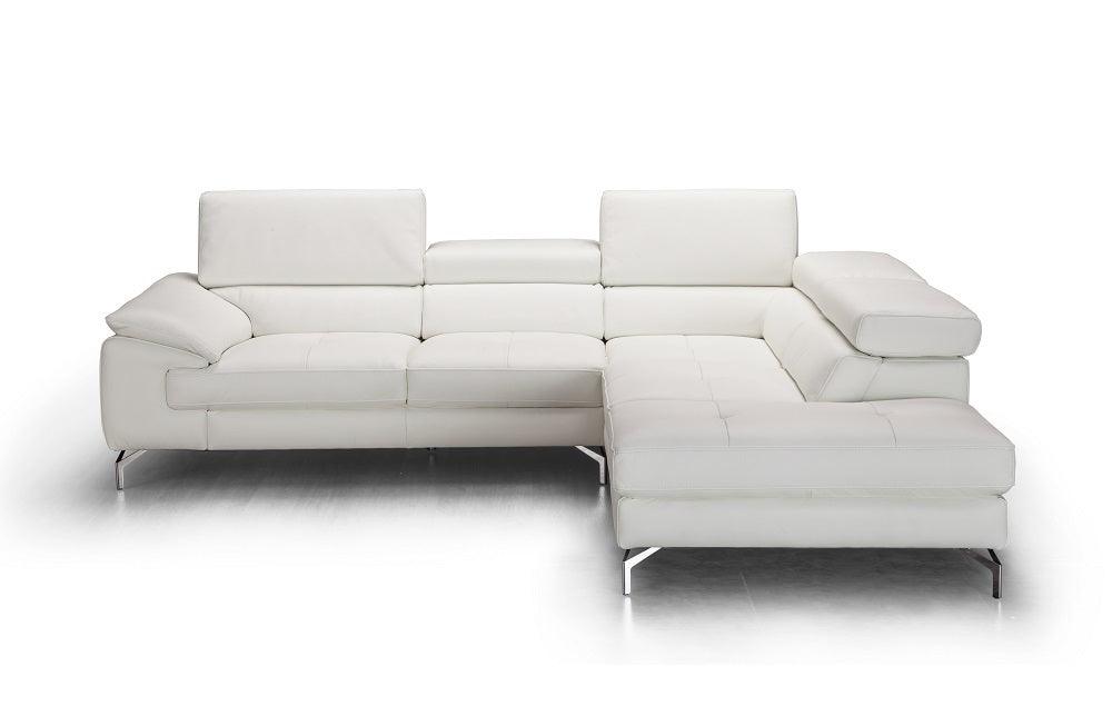 J&M Furniture - Nila Premium Leather Sectional In Right Facing Chaise - 18274-Rhfc