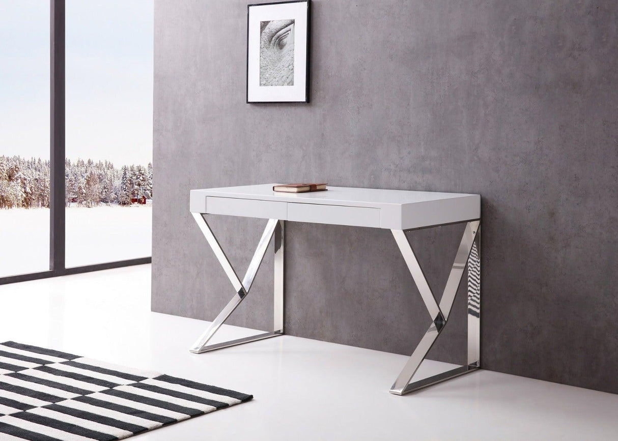 J&M Furniture - Noho Desk In White - 17112-Wh