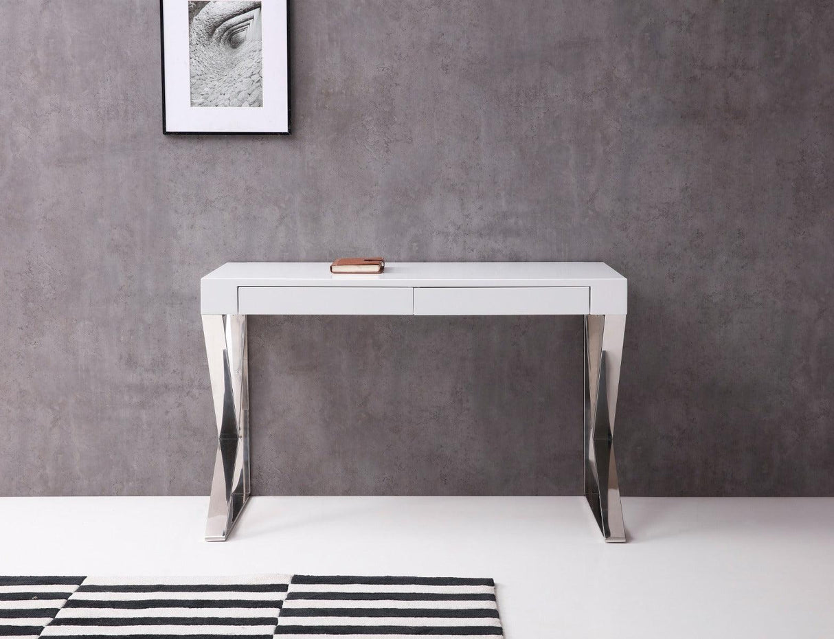 J&M Furniture - Noho Desk In White - 17112-Wh