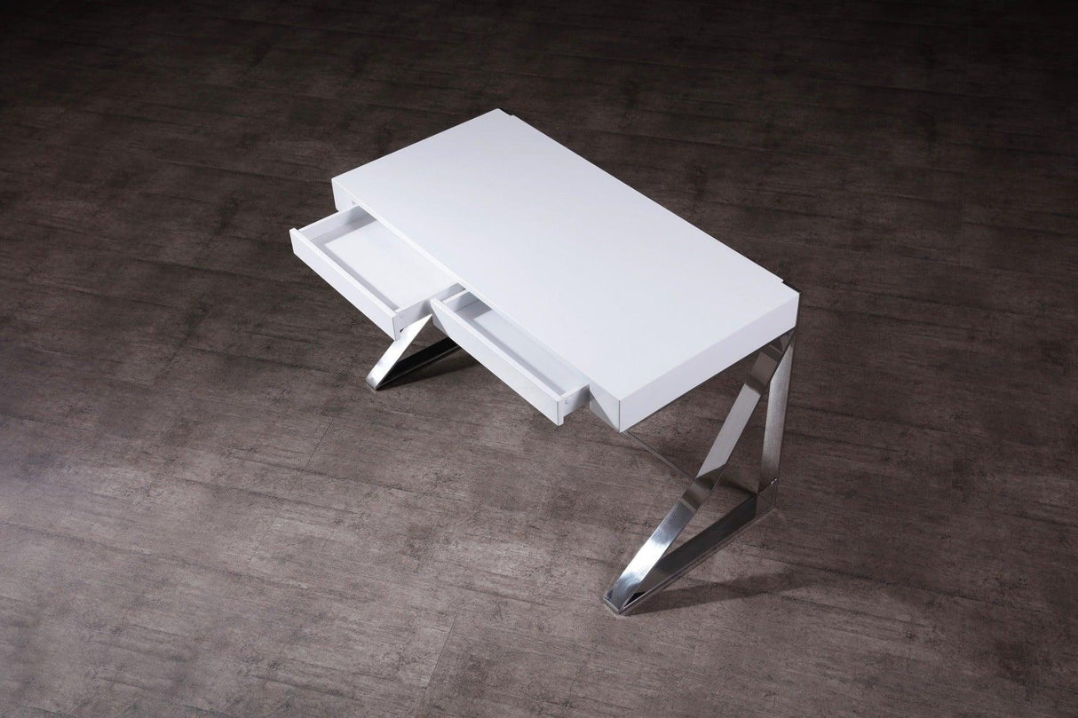 J&M Furniture - Noho Desk In White - 17112-Wh