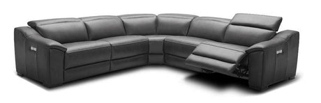 J&M Furniture - Nova 5 Piece Motion Sectional Set In Dark Grey - 18775-Dg