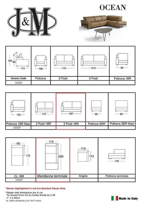 J&M Furniture - The Ocean Sectional In Miele - 182891