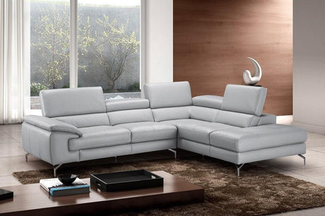 Olivia Premium Leather Sectional In Right Facing Chaise - 18275-Rhfc | J&M