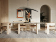 Vig Furniture Nova Domus Osaka - Modern Faux Marble + Natural Ash Dining Table