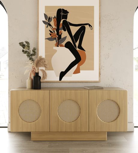 Vig Furniture Nova Domus Oshana - Modern White Oak Buffet