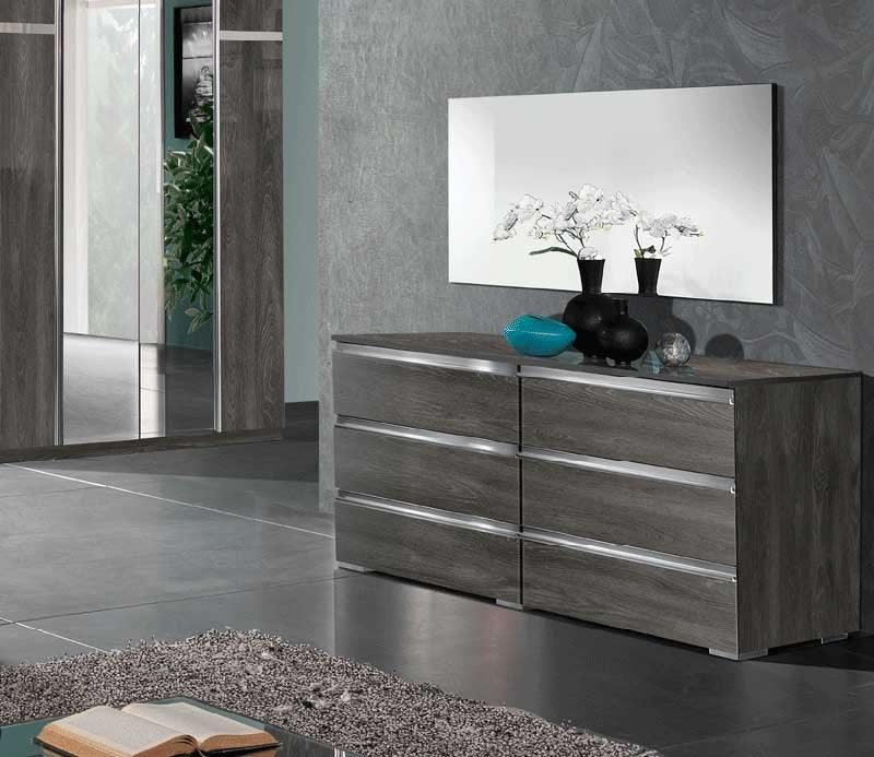 Esf Furniture - Oxford Double Dresser And Mirror Set - Oxford-Double Dr+M