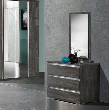 Esf Furniture - Oxford Single Dresser And Mirror - Oxford-Single Dr+M