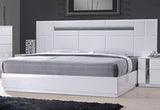 J&M Furniture - Palermo White Lacquer 4 Piece Queen Bedroom Set - 17853-Q-4Set