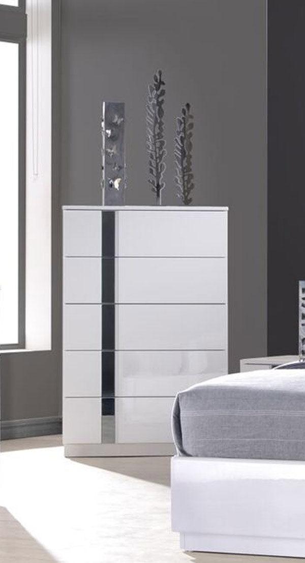 J&M Furniture - Palermo White Lacquer 3 Piece Eastern King Bedroom Set - 17853-K-3Set