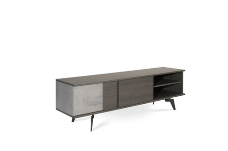 Vig Furniture - Nova Domus Palermo Italian Modern Faux Concrete & Grey Tv Stand - Vgacpalermo-Tv