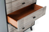 Vig Furniture - Nova Domus Panther Contemporary Grey & Black Chest - Vgmabr-77-Chest