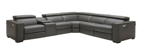 Picasso Motion Sectional In Dark Grey - 18865-Dg | J&M