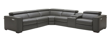 Picasso Motion Sectional In Dark Grey - 18865-Dg | J&M