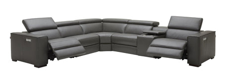 Picasso Motion Sectional In Dark Grey - 18865-Dg | J&M