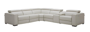 Picasso Motion Sectional In Silver Grey - 18865-Sg | J&M