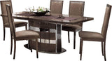 Esf Furniture - Platinum 7 Piece Dining Table Set - Platinum-Table-7Set