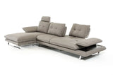 Divani Casa Porter Modern Grey Fabric Sectional Sofa Vgmb1508 - Gry - VGMB1508 - GRY - Home Elegance USA - 5