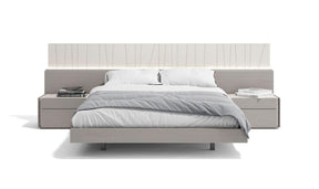 Porto Queen Size Bed In Grey - 17865-Q | J&M