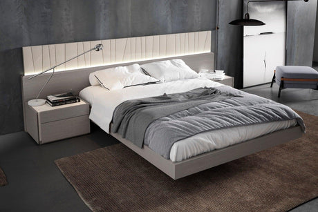 Porto Queen Size Bed In Grey - 17865-Q | J&M