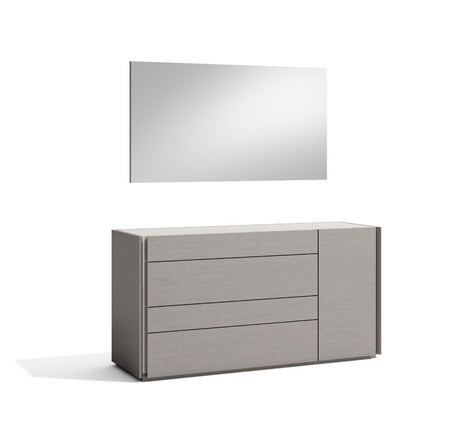 Porto 5 Piece King Platform Bedroom Set In Grey - 17865-K-5Set | J&M