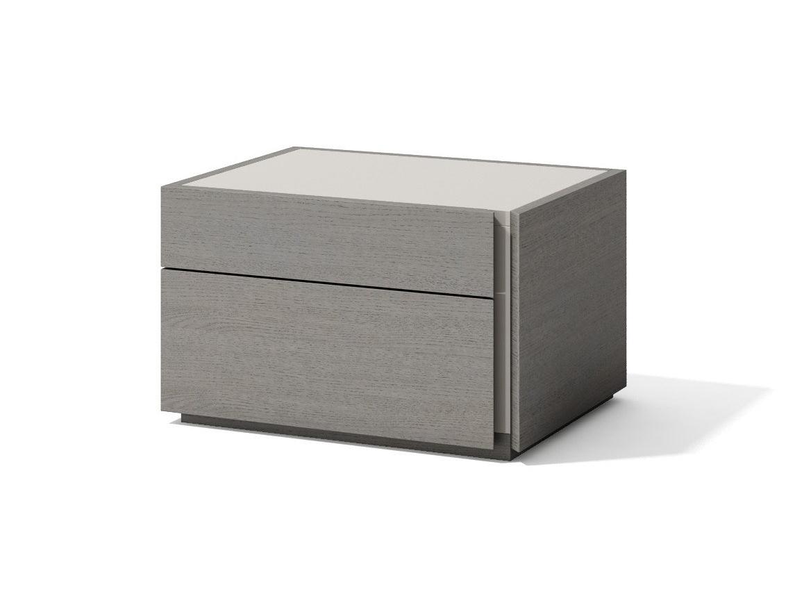 J&M Furniture - Porto 3 Piece Queen Platform Bedroom Set  In Grey - 17865-Q-3Set