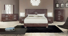 Prestige 6 Piece Classic Eastern King Sleigh Bedroom Set - Prestige-Ek-6Set | ESF
