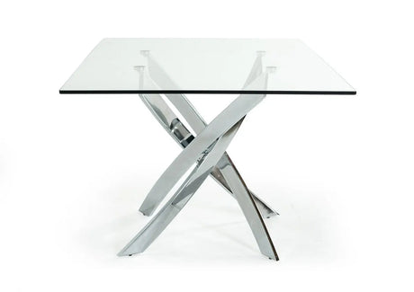 Modrest Pyrite Modern Rectangular Glass Dining Table Vgewf2133Ea