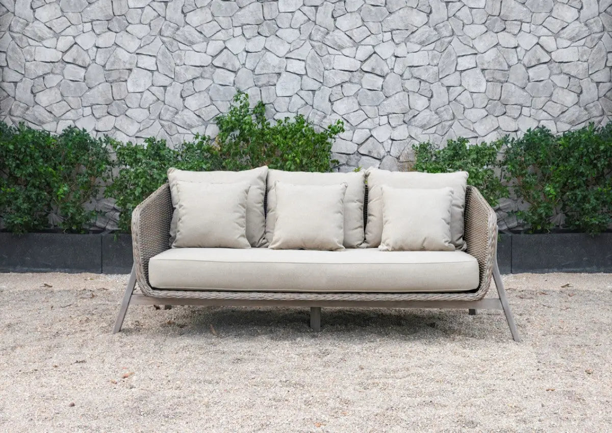 Vig Furniture - Renava Carillo Outdoor Beige Wicker Sofa Set - Vgatrasf-148