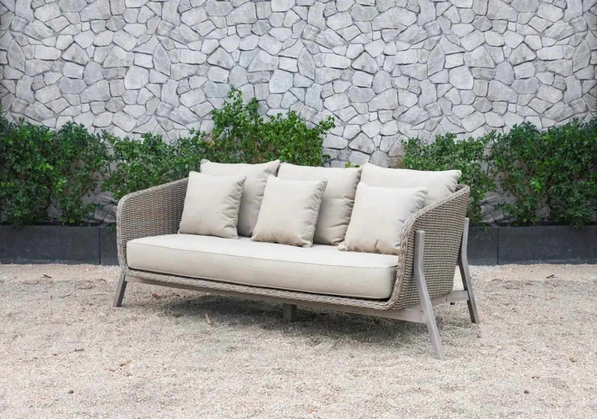 Vig Furniture - Renava Carillo Outdoor Beige Wicker Sofa Set - Vgatrasf-148