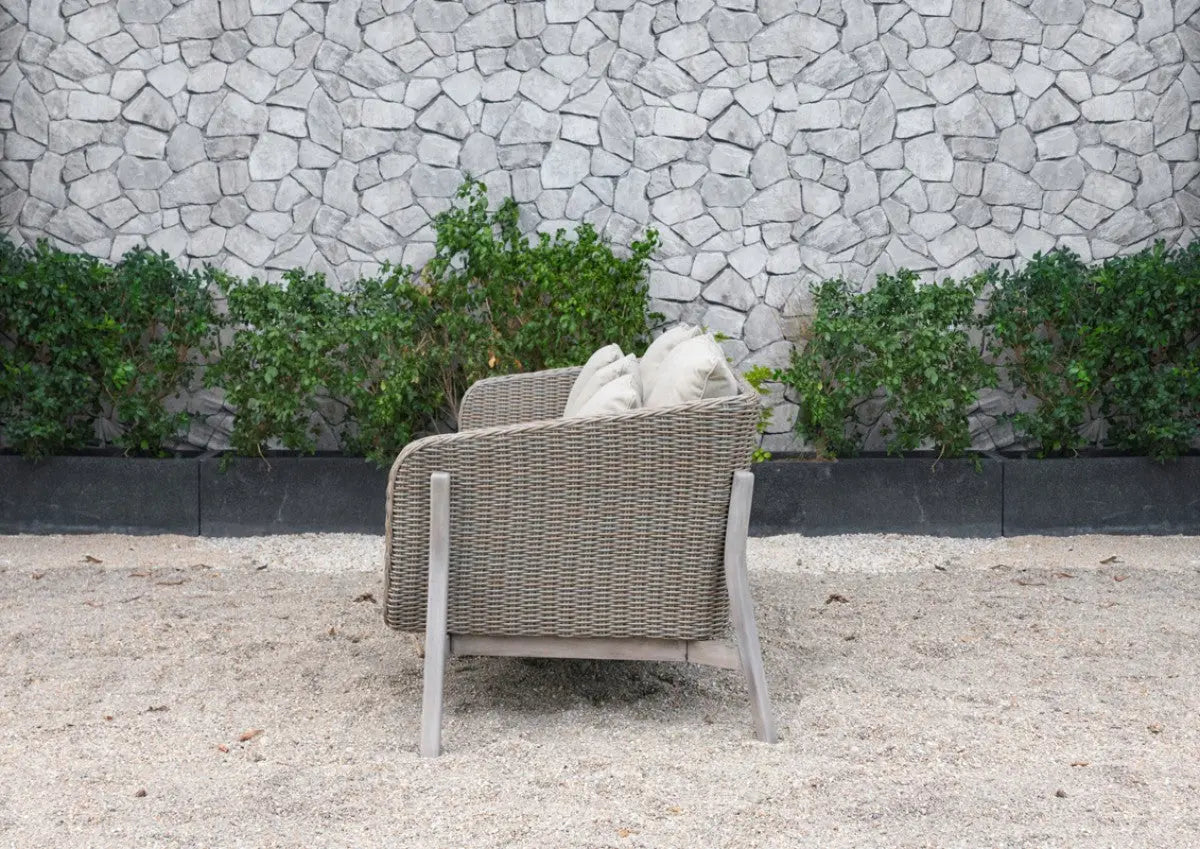 Vig Furniture - Renava Carillo Outdoor Beige Wicker Sofa Set - Vgatrasf-148