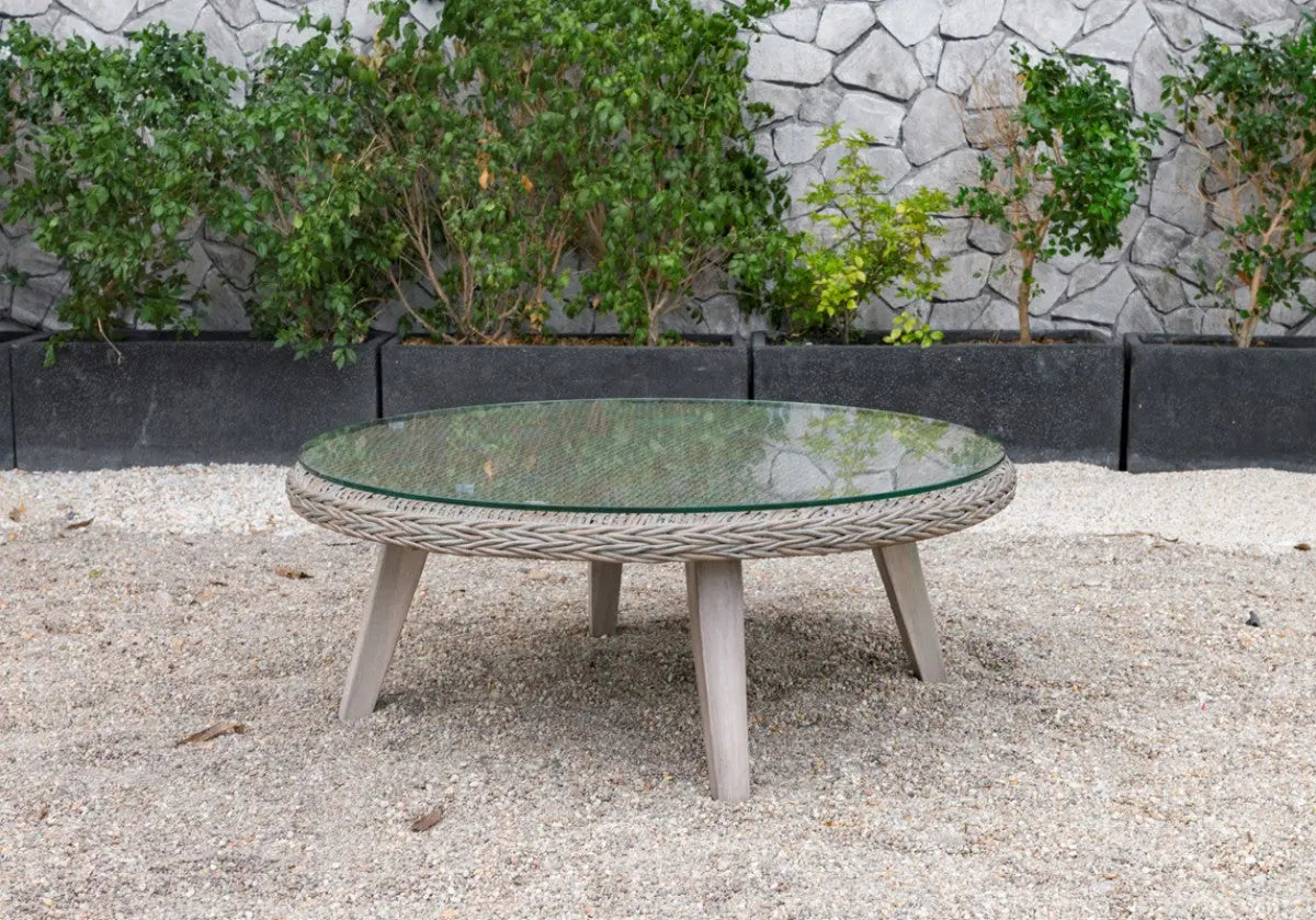 Vig Furniture - Renava Carillo Outdoor Beige Wicker Sofa Set - Vgatrasf-148