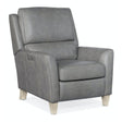 Dunes Power Recliner in Aline Light Gray Leather with Power Headrest – Hooker Furniture