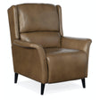Deacon Power Recliner in Rogue Walnut Leather with Power Headrest – Hooker Furniture