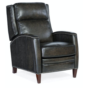 Declan Manual Push Back Recliner by Hooker Furniture | Traditional Leather Recliner | Brindisi Trinita Leather