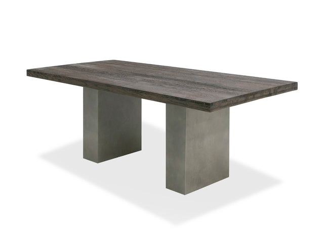 Vig Furniture Modrest Renzo Modern Oak & Concrete 79" Dining Table