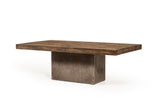 Vig Furniture Modrest Renzo Modern Oak & Concrete Coffee Table