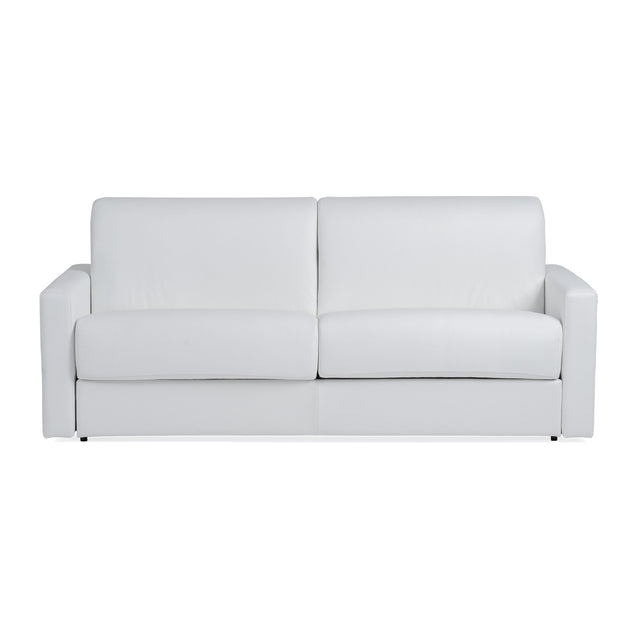 Vig Furniture Lamod Italia Revers - Italian Modern White Leather Queen Sofabed