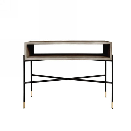 Modrest Walker Modern Concrete & Metal Console Table Vglbrokycs-113