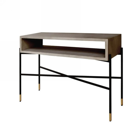 Modrest Walker Modern Concrete & Metal Console Table Vglbrokycs-113